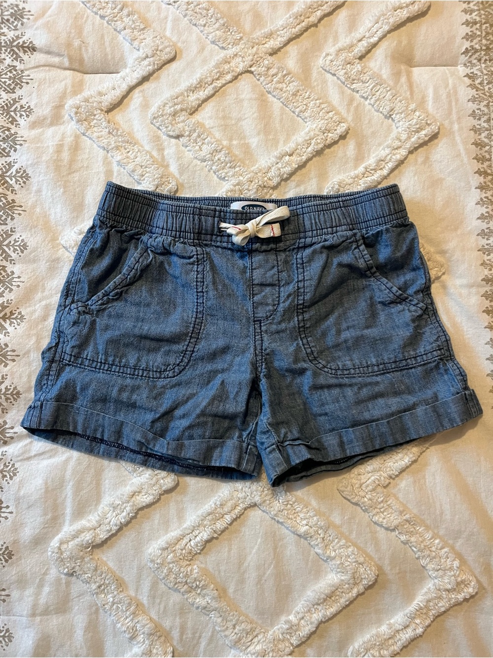 Old Navy Chambray Cotton Shorts